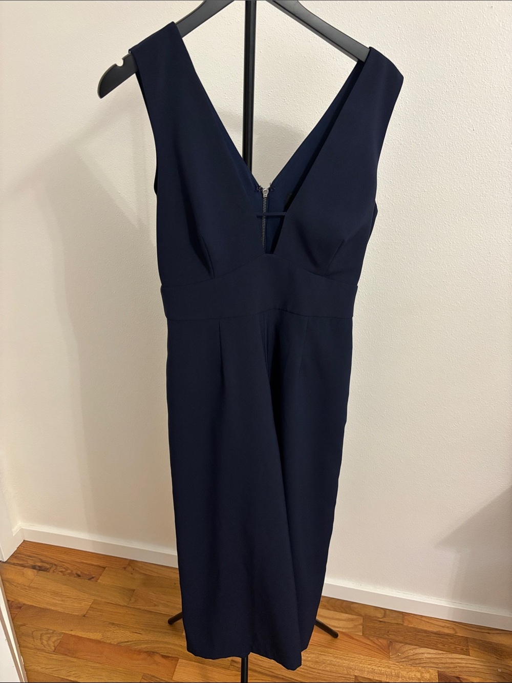 Adelyn Rae Navy V-Neck Sleeveless Jumpsuit